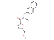 5-(methoxymethyl)-N-methyl-N-(quinolin-6-ylmethyl)-2-furamide