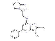 N-(6,7-dihydro-5H-pyrrolo[2,1-c][1,2,4]triazol-3-ylmethyl)-2,3-dimethyl-5-phenylpyrazolo[1,5-a]pyrimidin-7-amine