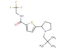 5-[1-(2,2-dimethylpropyl)-2-pyrrolidinyl]-N-(2,2,2-trifluoroethyl)-2-thiophenecarboxamide