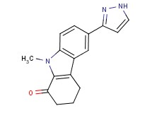 9-methyl-6-(1H-pyrazol-3-yl)-2,3,4,9-tetrahydro-1H-carbazol-1-one