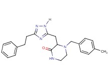 4-(4-methylbenzyl)-3-{[3-(2-phenylethyl)-1H-1,2,4-triazol-5-yl]methyl}piperazin-2-one