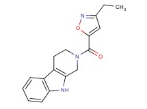 2-[(3-ethyl-5-isoxazolyl)carbonyl]-2,3,4,9-tetrahydro-1H-beta-carboline