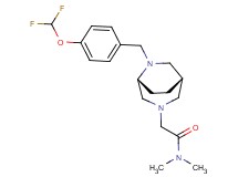 2-{(1S*,5R*)-6-[4-(difluoromethoxy)benzyl]-3,6-diazabicyclo[3.2.2]non-3-yl}-N,N-dimethylacetamide