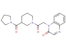 1-{2-oxo-2-[3-(pyrrolidin-1-ylcarbonyl)piperidin-1-yl]ethyl}quinoxalin-2(1H)-one