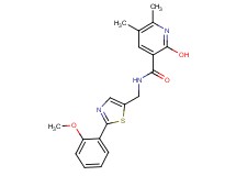 2-hydroxy-N-{[2-(2-methoxyphenyl)-1,3-thiazol-5-yl]methyl}-5,6-dimethylnicotinamide