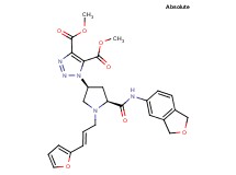 dimethyl 1-{(3S,5S)-5-[(1,3-dihydro-2-benzofuran-5-ylamino)carbonyl]-1-[(2E)-3-(2-furyl)-2-propen-1-yl]-3-pyrrolidinyl}-1H-1,2,3-triazole-4,5-dicarboxylate