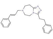 3-(2-phenylethyl)-7-[(2E)-3-phenyl-2-propen-1-yl]-6,7,8,9-tetrahydro-5H-[1,2,4]triazolo[4,3-d][1,4]diazepine