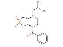 (4aS*,7aR*)-1-benzoyl-4-isobutyloctahydrothieno[3,4-b]pyrazine 6,6-dioxide