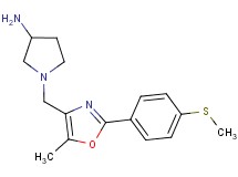 1-({5-methyl-2-[4-(methylthio)phenyl]-1,3-oxazol-4-yl}methyl)-3-pyrrolidinamine dihydrochloride