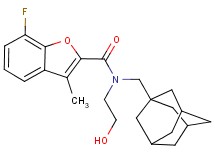 N-(1-adamantylmethyl)-7-fluoro-N-(2-hydroxyethyl)-3-methyl-1-benzofuran-2-carboxamide