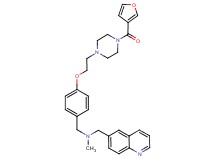 (4-{2-[4-(3-furoyl)-1-piperazinyl]ethoxy}benzyl)methyl(6-quinolinylmethyl)amine