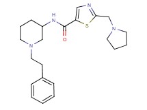 N-[1-(2-phenylethyl)-3-piperidinyl]-2-(1-pyrrolidinylmethyl)-1,3-thiazole-5-carboxamide