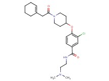 3-chloro-4-{[1-(1-cyclohexen-1-ylacetyl)-4-piperidinyl]oxy}-N-[2-(dimethylamino)ethyl]benzamide