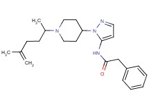 N-{1-[1-(1,4-dimethyl-4-penten-1-yl)-4-piperidinyl]-1H-pyrazol-5-yl}-2-phenylacetamide