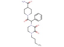 1-[(4-butyl-2,3-dioxopiperazin-1-yl)(phenyl)acetyl]piperidine-4-carboxamide