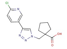 1-{[4-(6-chloropyridin-3-yl)-1H-1,2,3-triazol-1-yl]methyl}cyclopentanecarboxylic acid