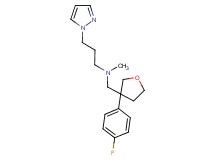 N-{[3-(4-fluorophenyl)tetrahydro-3-furanyl]methyl}-N-methyl-3-(1H-pyrazol-1-yl)-1-propanamine