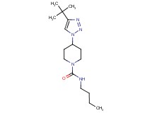 N-butyl-4-(4-tert-butyl-1H-1,2,3-triazol-1-yl)piperidine-1-carboxamide
