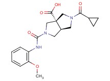 (3aS*,6aS*)-2-(cyclopropylcarbonyl)-5-{[(2-methoxyphenyl)amino]carbonyl}hexahydropyrrolo[3,4-c]pyrrole-3a(1H)-carboxylic acid
