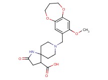 8-[(8-methoxy-3,4-dihydro-2H-1,5-benzodioxepin-7-yl)methyl]-2-oxo-1,8-diazaspiro[4.5]decane-4-carboxylic acid
