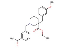 ethyl 1-(3-acetylbenzyl)-3-(3-methoxybenzyl)-3-piperidinecarboxylate
