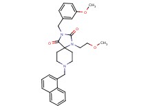 3-(3-methoxybenzyl)-1-(2-methoxyethyl)-8-(1-naphthylmethyl)-1,3,8-triazaspiro[4.5]decane-2,4-dione