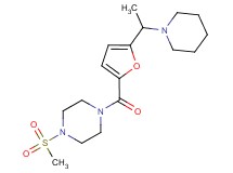 1-(methylsulfonyl)-4-[5-(1-piperidin-1-ylethyl)-2-furoyl]piperazine