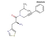 (2S)-2-amino-N-isobutyl-N-(3-phenylprop-2-yn-1-yl)-3-(1,3-thiazol-4-yl)propanamide