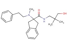N-(3-hydroxy-2,2-dimethylpropyl)-2-[methyl(2-phenylethyl)amino]-2-indanecarboxamide