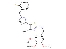 5-[1-(2-fluorobenzyl)-1H-pyrazol-3-yl]-4-methyl-N-(3,4,5-trimethoxybenzyl)-1,3-thiazol-2-amine