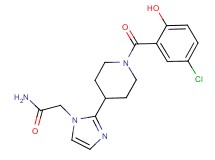 2-{2-[1-(5-chloro-2-hydroxybenzoyl)-4-piperidinyl]-1H-imidazol-1-yl}acetamide