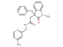 2-(3-benzyl-1-methyl-2-oxo-2,3-dihydro-1H-indol-3-yl)-N-[(4-methylpyridin-2-yl)methyl]acetamide