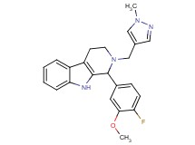 1-(4-fluoro-3-methoxyphenyl)-2-[(1-methyl-1H-pyrazol-4-yl)methyl]-2,3,4,9-tetrahydro-1H-beta-carboline