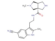 (3aR*,6aR*)-N-[2-(5-cyano-2-methyl-1H-indol-3-yl)ethyl]-2-methylhexahydropyrrolo[3,4-c]pyrrole-3a(1H)-carboxamide