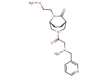 (1S*,5R*)-6-(2-methoxyethyl)-3-[N-methyl-N-(3-pyridinylmethyl)glycyl]-3,6-diazabicyclo[3.2.2]nonan-7-one