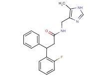 3-(2-fluorophenyl)-N-[(5-methyl-1H-imidazol-4-yl)methyl]-3-phenylpropanamide