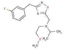 N-{[3-(3-fluorobenzyl)-1,2,4-oxadiazol-5-yl]methyl}-N-(2-methoxyethyl)-2-propanamine