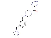 1-[3-(1H-pyrazol-1-ylmethyl)benzyl]-4-(1H-1,2,4-triazol-3-ylcarbonyl)piperazine