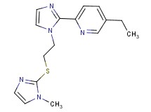 5-ethyl-2-(1-{2-[(1-methyl-1H-imidazol-2-yl)thio]ethyl}-1H-imidazol-2-yl)pyridine