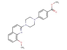 methyl 4-[4-(8-methoxy-2-quinolinyl)-1-piperazinyl]benzoate
