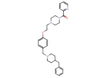 1-(2-{4-[(4-benzyl-1-piperidinyl)methyl]phenoxy}ethyl)-4-(2-pyridinylcarbonyl)piperazine