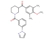 (4-methoxy-3,5-dimethylphenyl){1-[3-(1H-pyrazol-1-yl)benzoyl]-3-piperidinyl}methanone