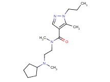 N-{2-[cyclopentyl(methyl)amino]ethyl}-N,5-dimethyl-1-propyl-1H-pyrazole-4-carboxamide