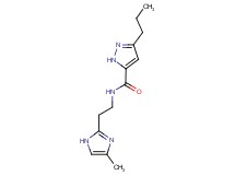 N-[2-(4-methyl-1H-imidazol-2-yl)ethyl]-3-propyl-1H-pyrazole-5-carboxamide