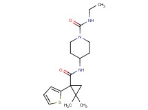 4-({[2,2-dimethyl-1-(2-thienyl)cyclopropyl]carbonyl}amino)-N-ethylpiperidine-1-carboxamide