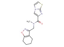 N-methyl-N-(4,5,6,7-tetrahydro-1,2-benzisoxazol-3-ylmethyl)imidazo[2,1-b][1,3]thiazole-6-carboxamide