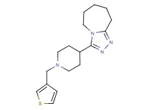 3-[1-(3-thienylmethyl)-4-piperidinyl]-6,7,8,9-tetrahydro-5H-[1,2,4]triazolo[4,3-a]azepine