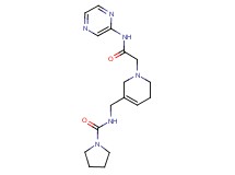 N-({1-[2-oxo-2-(pyrazin-2-ylamino)ethyl]-1,2,5,6-tetrahydropyridin-3-yl}methyl)pyrrolidine-1-carboxamide