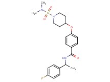 4-({1-[(dimethylamino)sulfonyl]-4-piperidinyl}oxy)-N-[1-(4-fluorophenyl)ethyl]benzamide