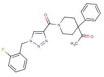 1-(1-{[1-(2-fluorobenzyl)-1H-1,2,3-triazol-4-yl]carbonyl}-4-phenyl-4-piperidinyl)ethanone